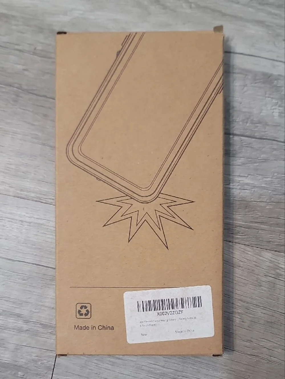Phone Case for Note 20 - Kraft Brown & Black Packaging